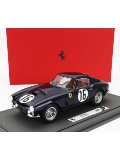   Bbr-Models - FERRARI 250GT SWB 30.L V12 TEAM F.TAVANO N 16 24h LE MANS 1960 FERNAND TAVANO - PIERRE DUMAY (LOUSTEL) - CON VETRINA - WITH SHOWCASE BLUE