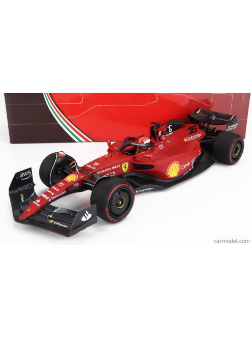 Bbr-Models - Ferrari F1-75 Team Scuderia Ferrari N 16 Winner Bahrain Gp 2022 Charles Leclerc Red