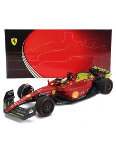   Bbr-Models - FERRARI F1-75 TEAM SCUDERIA FERRARI N 16 POLE POSITION AND 2nd MONZA ITALY GP 2022 CHARLES LECLERC RED YELLOW