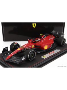   Bbr-Models - Ferrari F1-75 Team Scuderia Ferrari N 55 Australian Gp 2022 Carlos Sainz - Con Vetrina - With Showcase Red