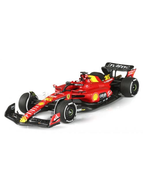 Bbr-Models - FERRARI F1  SF-23 TEAM SCUDERIA FERRARI N 16 4th MONZA ITALY GP 2023 CHARLES LECLERC RED BLACK YELLOW