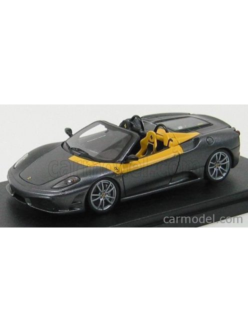 Bbr-Models - Ferrari F430 Scuderia Spider 16M 2009 - Personal Car Valentino Rossi 2009 Matt Dark Grey Met Matt Yellow