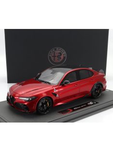   Bbr-Models - ALFA ROMEO GIULIA GTA 2020 - CON VETRINA - WITH SHOWCASE ROSSO GTA - RED MET