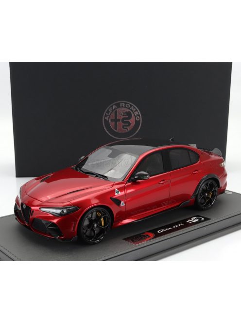 Bbr-Models - ALFA ROMEO GIULIA GTA 2020 - CON VETRINA - WITH SHOWCASE ROSSO GTA - RED MET