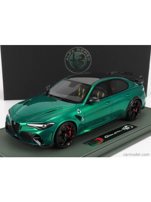 Bbr-Models - Alfa Romeo Giulia Gtam 2020 - Con Vetrina - With Showcase Verde Montreal - Green Met