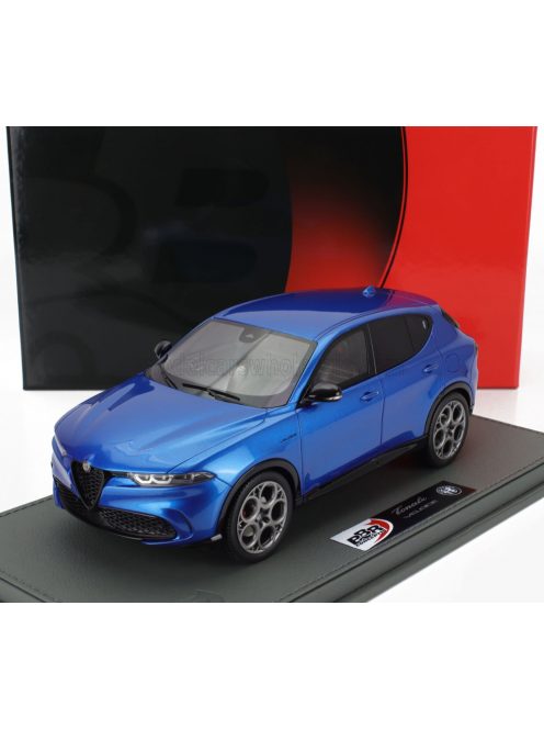 Bbr-Models - ALFA ROMEO TONALE VELOCE PLUG-IN HYBRID 2023 - CON VETRINA - WITH SHOWCASE BLU MISANO - BLUE MET