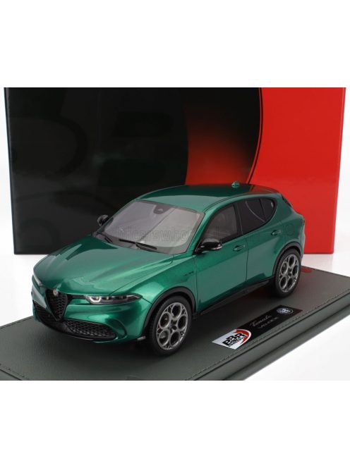 Bbr-Models - ALFA ROMEO TONALE VELOCE PLUG-IN HYBRID 2023 - CON VETRINA - WITH SHOWCASE VERDE MONTREAL - GREEN MET