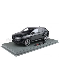   Bbr-Models - ALFA ROMEO TONALE VELOCE PLUG-IN HYBRID 2023 - CON VETRINA - WITH SHOWCASE NERO ALFA - BLACK