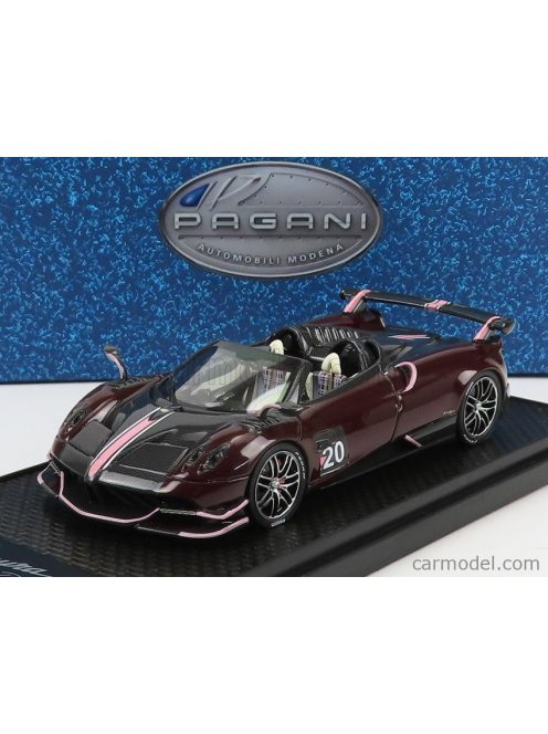 Bbr-Models - Pagani Huayra Bc N 20 Roadster 2017 Black Carbon - Red