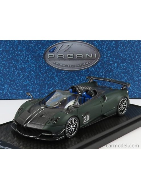 Bbr-Models - Pagani Huayra Bc N 20 Roadster 2017 Black Carbon - Matt Dark Green