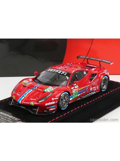 Bbr-Models - Ferrari 488 Gte Evo 3.9L Turbo V8 Team Risi N 82 Lmgte Pro Class 24H Le Mans 2020 S.Bourdais - J.Gounon - O.Pla Red