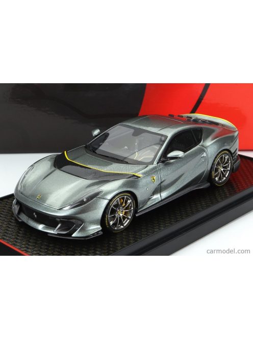 Bbr-Models - Ferrari 812 Competizione 2021 Grigio Coburn - Yellow Grey Met