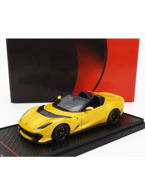 Bbr-Models - FERRARI 812 COMPETIZIONE A SPIDER 2022 - BLACK WHEELS GIALLO TRISTRATO - YELLOW MET