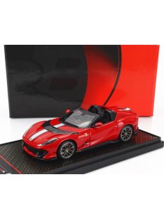   Bbr-Models - FERRARI 812 COMPETIZIONE A SPIDER 2022 - SILVER WHEELS ROSSO CORSA 322 - RED SILVER