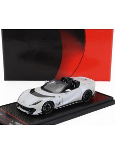   Bbr-Models - FERRARI 812 COMPETIZIONE A SPIDER N 16 PERSONAL CAR CHARLES LECLERC 2022 BIANCO ONDA MARINA - MATT WHITE