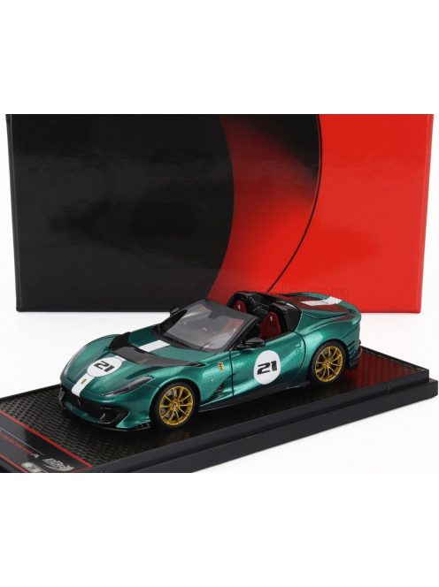 Bbr-Models - FERRARI 812 COMPETIZIONE A SPIDER N 21 2022 GREEN JEWEL MET WHITE