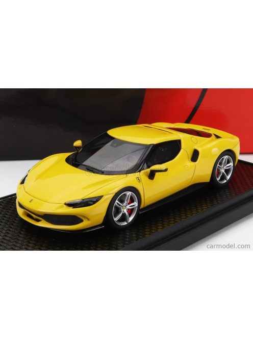 Bbr-Models - Ferrari 296 Gtb Hybrid 830Hp V6 2021 Giallo Modena - Yellow