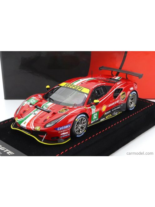 Bbr-Models - Ferrari 488 Gte 3.9L Turbo V8 Team Af Corse N 52 Lmgte Pro Class 24H Le Mans 2021 S.Bird - M.Molina - D.Serra Red