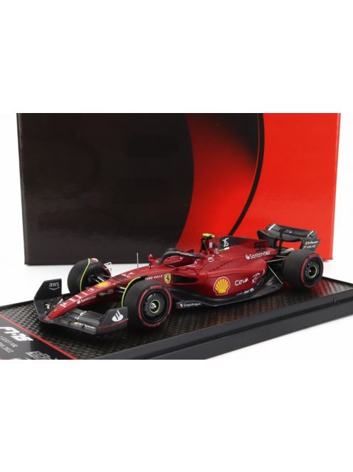 Bbr-Models - FERRARI F1-75 TEAM SCUDERIA FERRARI N 55 2nd BAHRAIN GP 2022 CARLOS SAINZ RED