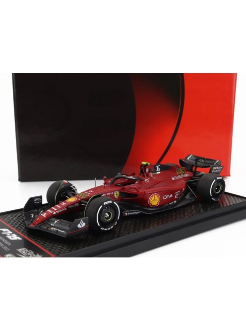 Bbr-Models - FERRARI F1-75 TEAM SCUDERIA FERRARI N 55 AUSTRALIAN GP 2022 CARLOS SAINZ RED