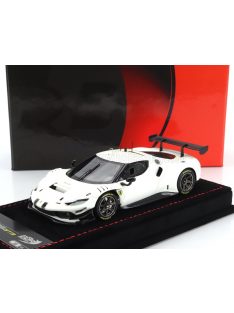   Bbr-Models - FERRARI 296 GT3 EVO 3.9L TURBO V8 N 0 RACING 2022 BIANCO AVUS - WHITE