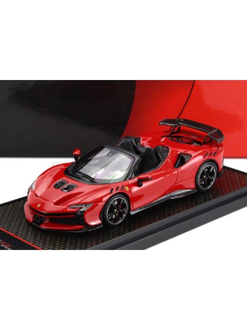 Bbr-Models - FERRARI SF90 XX STRADALE SPIDER 2024 ROSSO CORSA 322 - RED BLACK