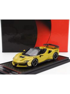   Bbr-Models - FERRARI SF90 XX STRADALE SPIDER 2024 GIALLO MONTECARLO - YELLOW MET BLACK