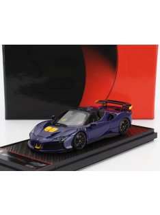   Bbr-Models - FERRARI SF90 XX STRADALE SPIDER 2024 BLU ELETTRICO - BLUE YELLOW BLACK