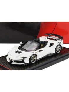   Bbr-Models - FERRARI SF90 XX STRADALE SPIDER 2024 BIANCO CERVINO - WHITE BLACK