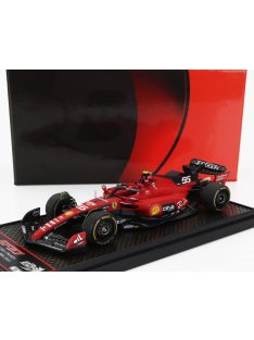   Bbr-Models - FERRARI F1  SF-23 TEAM SCUDERIA FERRARI N 55 BELGIUM GP 2023 CARLOS SAINZ RED BLACK