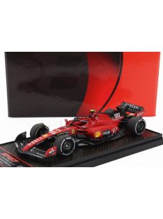   Bbr-Models - FERRARI F1  SF-23 TEAM SCUDERIA FERRARI N 55 WINNER SINGAPORE GP 2023 CARLOS SAINZ RED BLACK