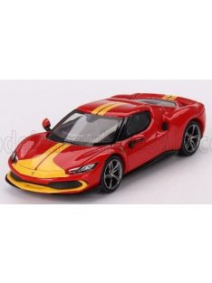 Bbr-Models - FERRARI 296 GTB ASSETTO FIORANO 2023 RED YELLOW