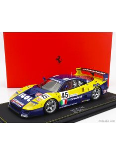   Bbr-Models - Ferrari F40 Gte 3.5L Turbo V8 Team Ennea Srl Igol N 45 24H Le Mans 1996 J.M.Gounon - E.Bernard - P.Belmondo Yellow Blue