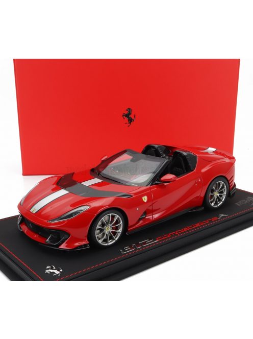 Bbr-Models - FERRARI 812 COMPETIZIONE A SPIDER 2022 - CON VETRINA - WITH SHOWCASE ROSSO CORSA 322 - RED