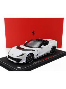   Bbr-Models - FERRARI 812 COMPETIZIONE A SPIDER 2022 - CON VETRINA - WITH SHOWCASE BIANCO ONDA MARINA - MATT WHITE