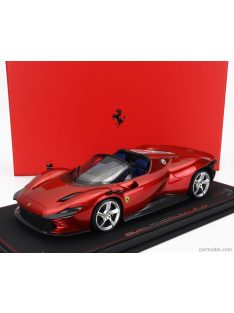   Bbr-Models - Ferrari Daytona Sp3 Open Roof Icona 2022 - Con Vetrina - With Showcase Rosso Magma - Red Met