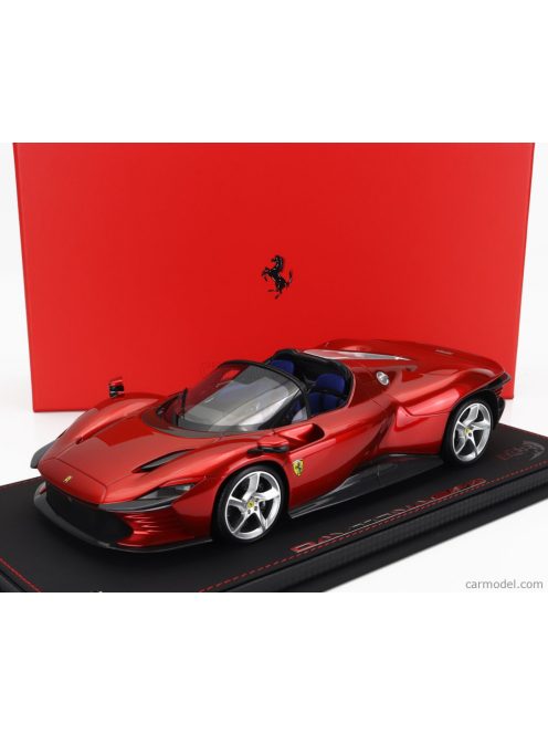 Bbr-Models - Ferrari Daytona Sp3 Open Roof Icona 2022 - Con Vetrina - With Showcase Rosso Magma - Red Met