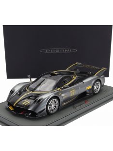   Bbr-Models - PAGANI HUAYRA R N 27 2021 - CON VETRINA - WITH SHOWCASE 2 TONE GREY MET