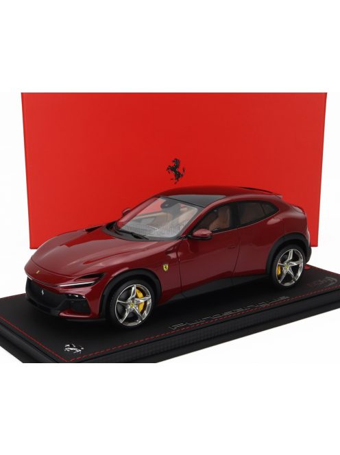 Bbr-Models - FERRARI PUROSANGUE SUV 2022 - CON VETRINA - WITH SHOWCASE ROSSO MUGELLO - RED MET