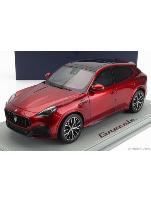 Bbr-Models - Maserati Grecale Trofeo Suv 2023 - Con Vetrina - With Showcase Rosso Granturismo - Red Met