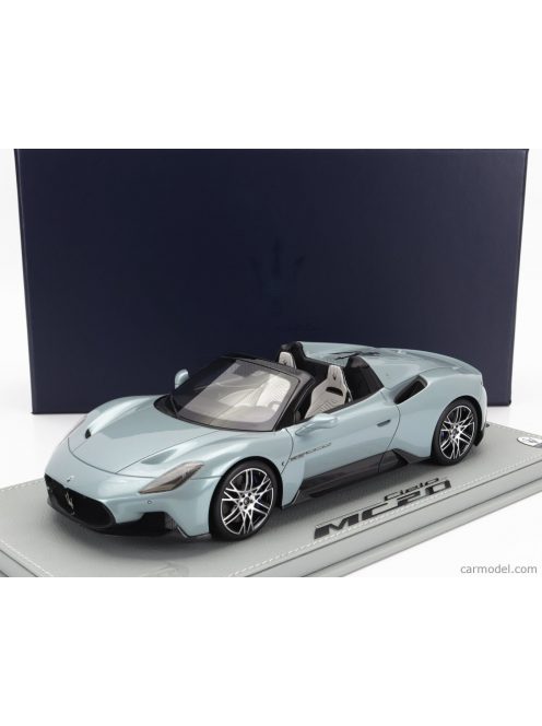 Bbr-Models - Maserati Mc20 Cielo Spider 2020 - Con Vetrina - With Showcase Acquamarina - Light Blue Met