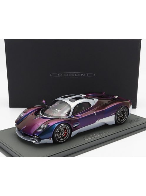 Bbr-Models - PAGANI UTOPIA 2022 - CON VETRINA - WITH SHOWCASE CHAMALEON - PURPLE BLUE MET