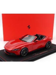   Bbr-Models - FERRARI ROMA SPIDER OPEN 2020 - CON VETRINA - WITH SHOWCASE ROSSO CORSA 322 - RED