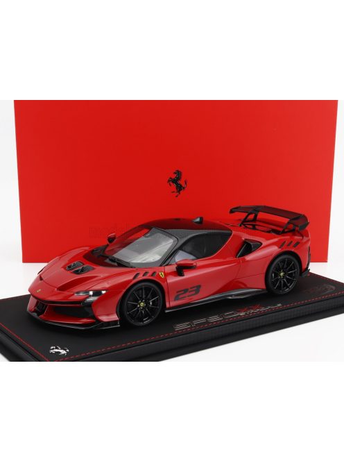 Bbr-Models - FERRARI SF90 XX STRADALE N 23 2024 - CON VETRINA - WITH SHOWCASE ROSSO CORSA 322 - RED