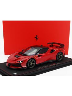   Bbr-Models - FERRARI SF90 XX STRADALE 2024 - CON VETRINA - WITH SHOWCASE ROSSO CORSA 322 - RED