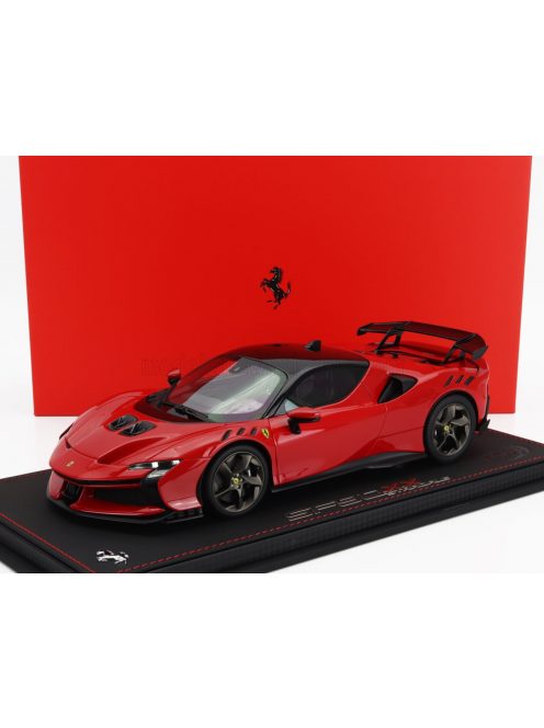 Bbr-Models - FERRARI SF90 XX STRADALE 2024 - CON VETRINA - WITH SHOWCASE ROSSO CORSA 322 - RED