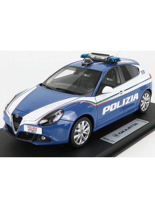 Bbr-Models - ALFA ROMEO GIULIETTA VELOCE POLIZIA 2018 LIGHT BLUE WHITE