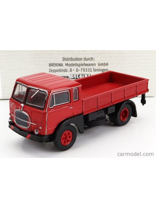 Brekina Plast - Fiat 642 Truck Pianale 1962 Red Black