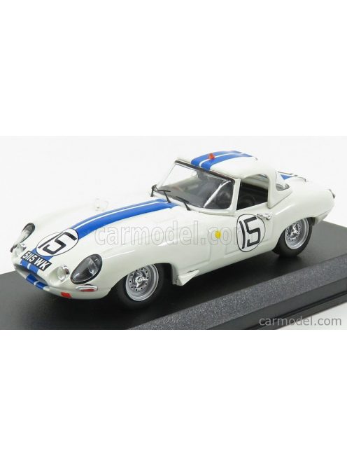 Best-Model - Jaguar E-Type Lightweight 3.8L Team Briggs Cunningham N 15 24H Le Mans 1963 S.Cunningham - B.Grossmann White Blue