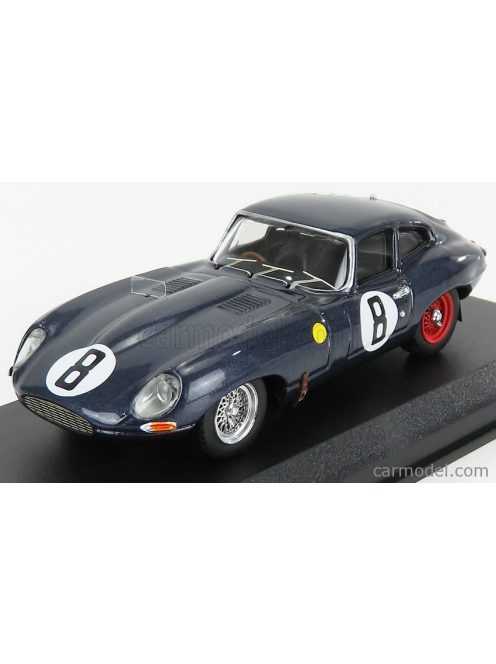 Best-Model - Jaguar E-Type Coupe 3.8L S6 Team M.Charles N 8 24H Le Mans 1962 M.Charles - J.Coundley Blue